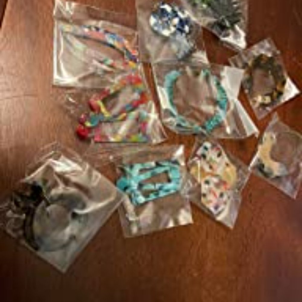 New 25 Pairs Acrylic Resin Statement Earrings Set for Women Girls - Picture 14 of 16